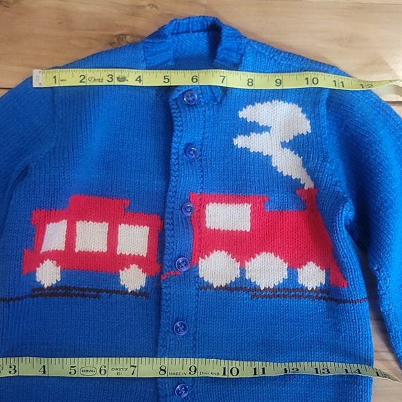 Vintage 50s Childs Train Sweater - Picture 9 of 9